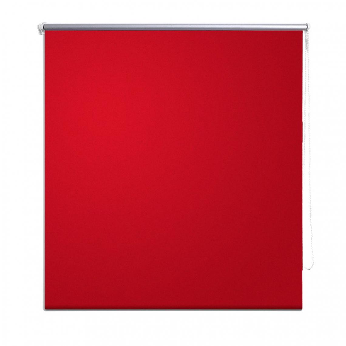 Helloshop26 - Store enrouleur rouge occultant 80 x 230 cm fenêtre rideau pare-vue volet roulant 4102042 - Store compatible Velux