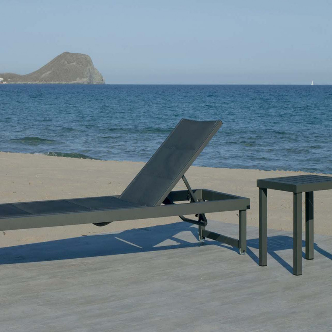 Hevea - Bain de soleil en aluminium Cancun - Transats, chaises longues