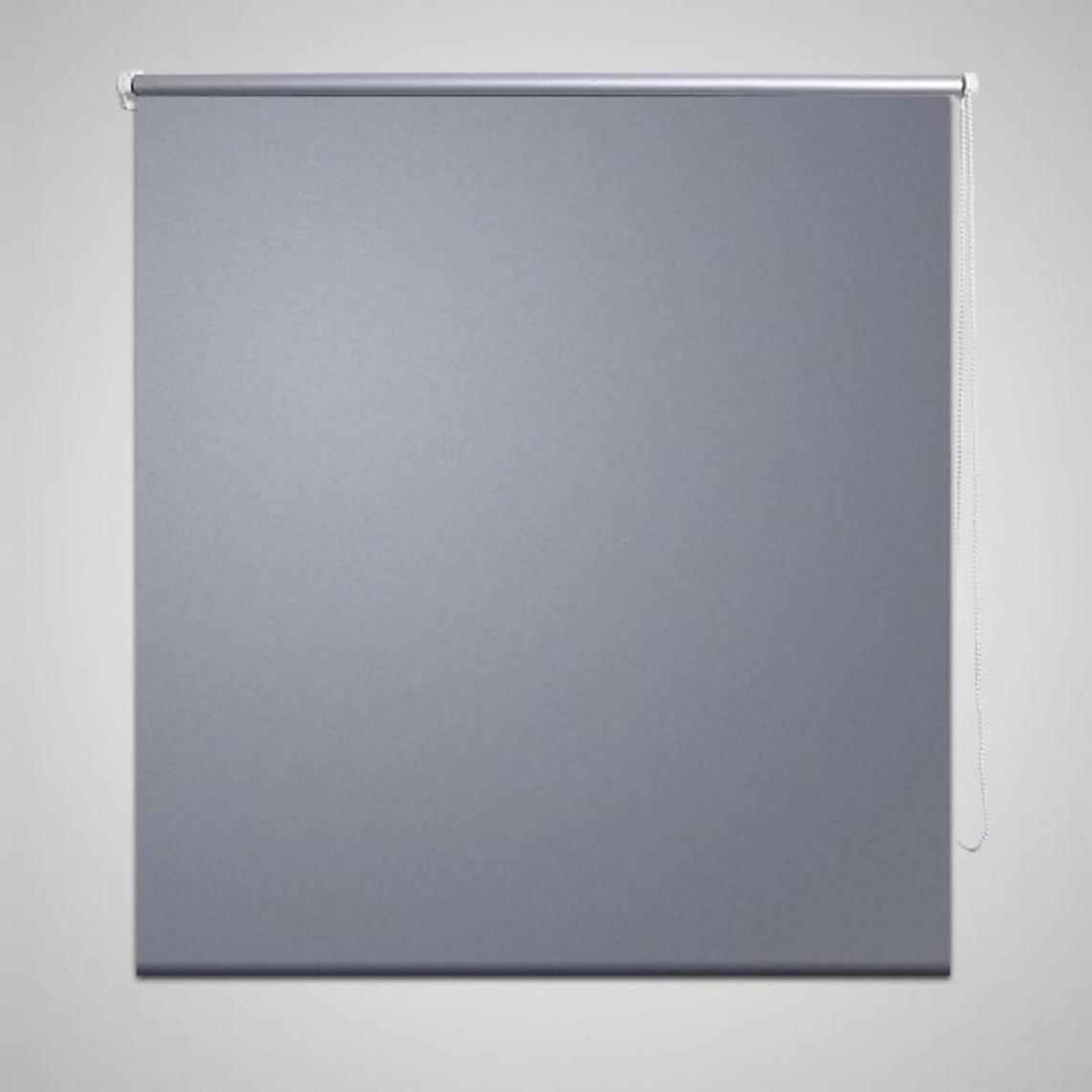 Hucoco - Store enrouleur occultant 120 x 230 cm gris - Gris - Store compatible Velux