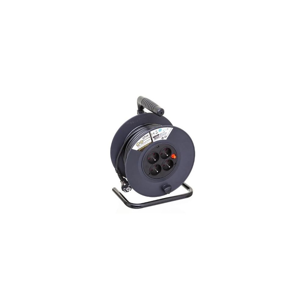 marque generique - Rallonge électrique - Dérouleur 4 prises - Câble 25m - Noir - Coffrets outils