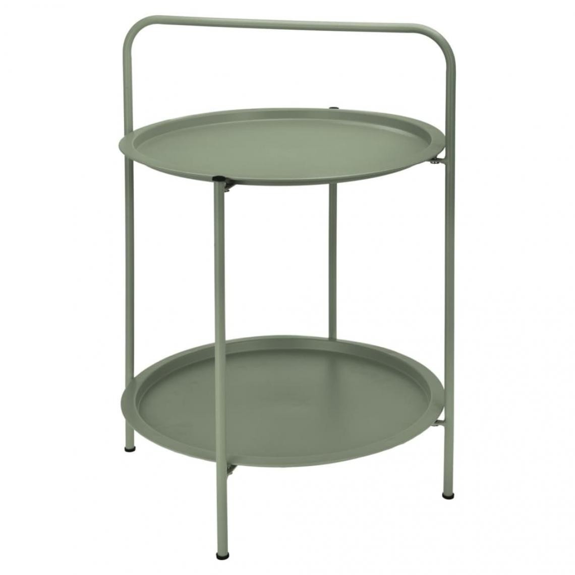 Progarden - ProGarden Table d'extérieur avec 2 plateaux 50x66 cm Vert mat - Tables de jardin