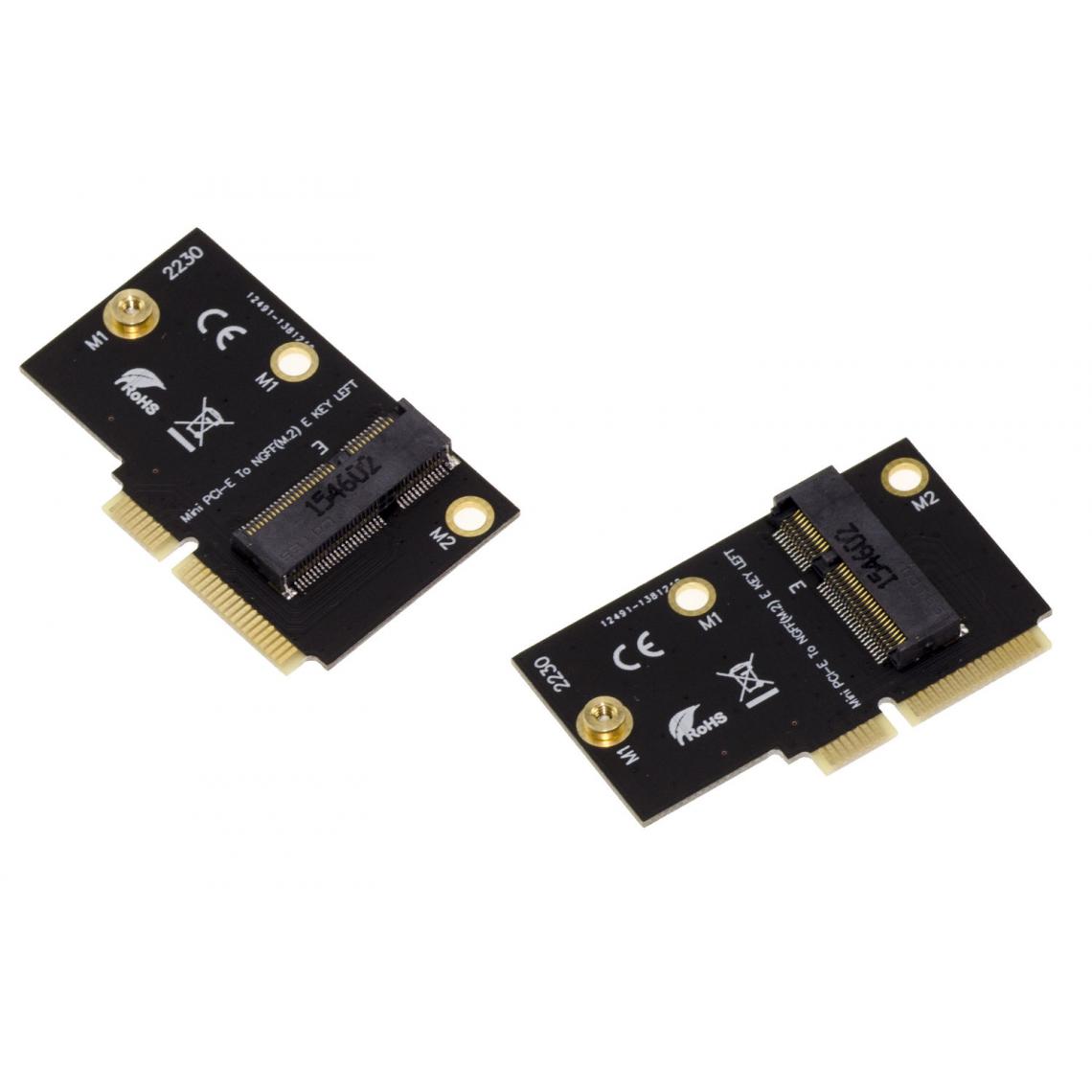 Kalea-Informatique - Adaptateur M2 E Key vers miniPCIe pour cartes Intel AX200 9260 8265 8260 7265 - Carte Contrôleur USB