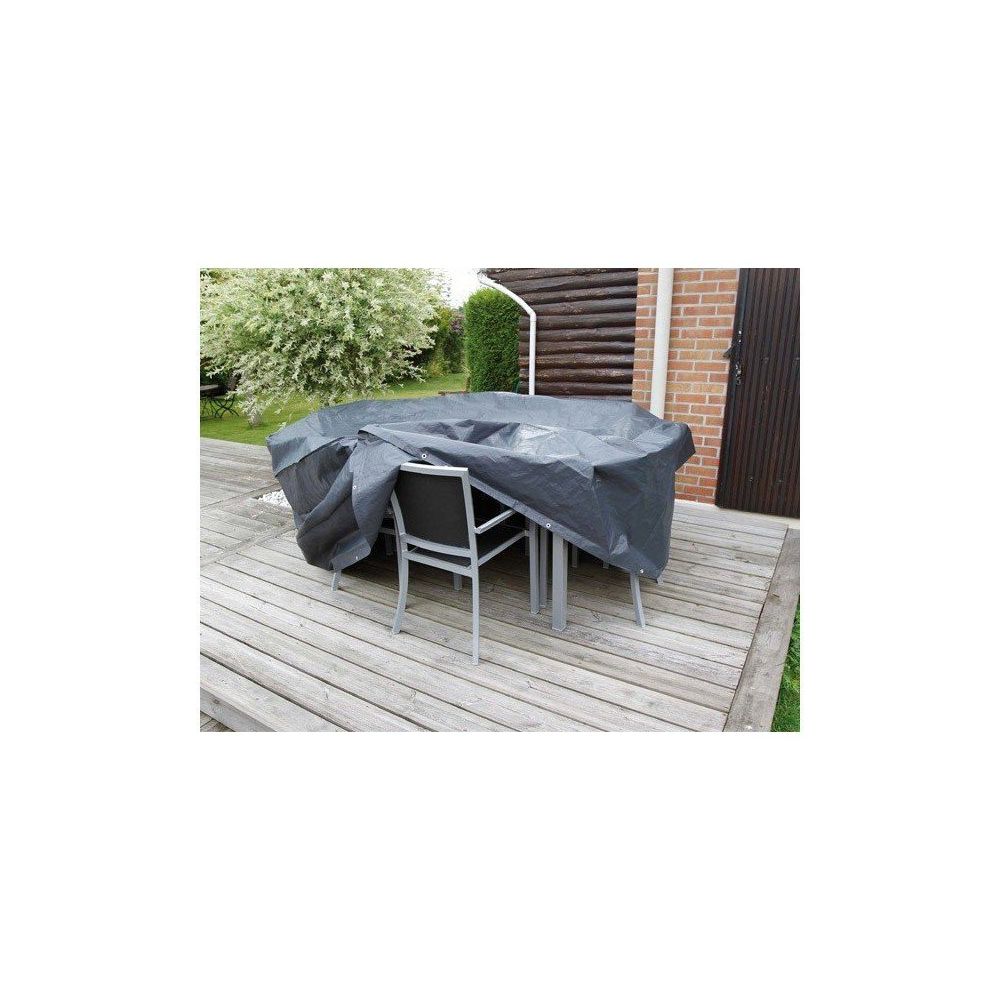 Ubbink - Housse de protection ensemble de jardin avec table rectangulaire et chaises - Ensembles canapés et fauteuils