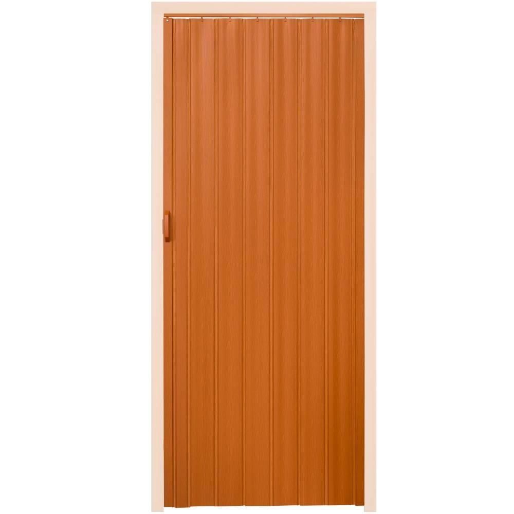 Helloshop26 - Porte accordéon pliante PVC salle de bain extensible coulissante largeur 80 cm brun clair 2008122 - Séparation de pièce