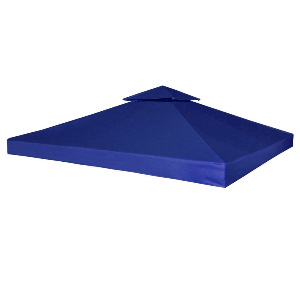 Vidaxl - Toile de Rechange pour Gazebo Tonelle Bleu Foncé 270 g/m² | Bleu - Marquise, auvent