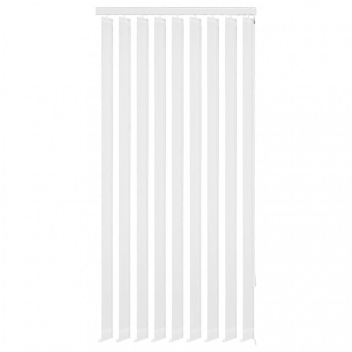 Hucoco - Store vertical 120 x 180 cm Tissu Blanc - Blanc - Store compatible Velux