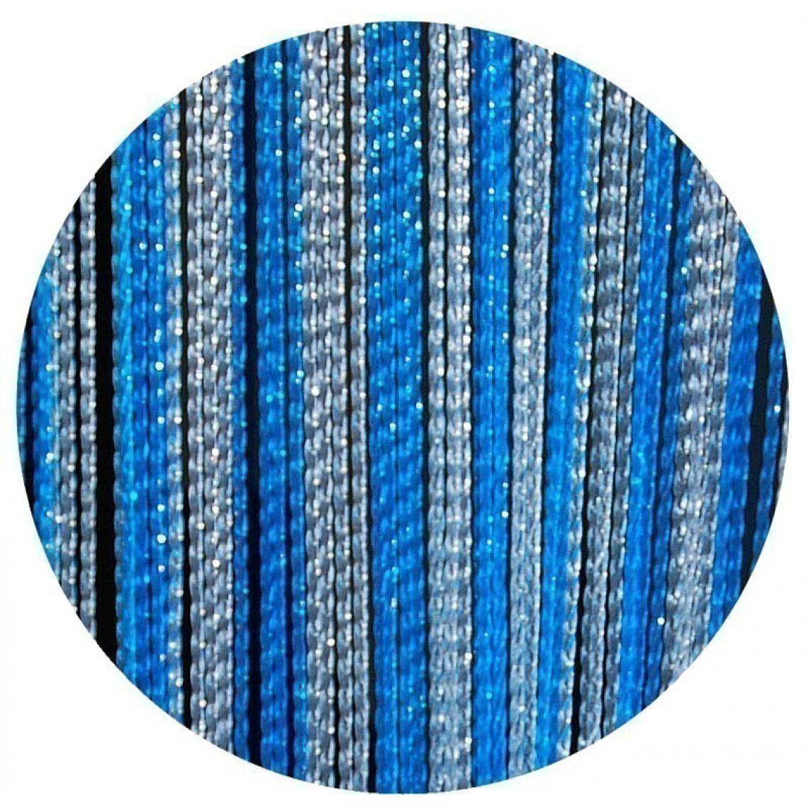 La Tenda - Rideau de porte en PVC bleu Rimini 100x230 cm - Store compatible Velux