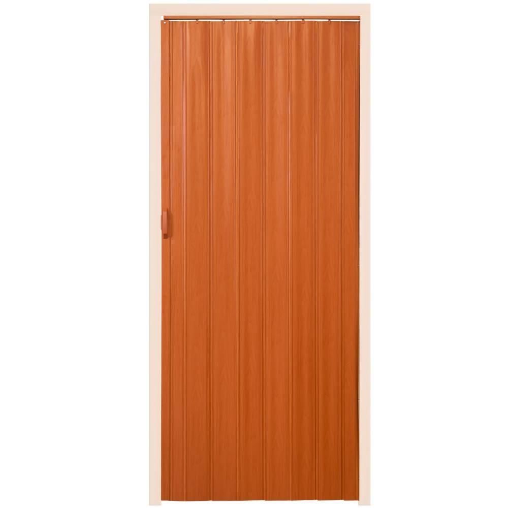 Helloshop26 - Porte accordéon pliante PVC salle de bain extensible coulissante largeur 80 cm brun clair 2008121 - Séparation de pièce