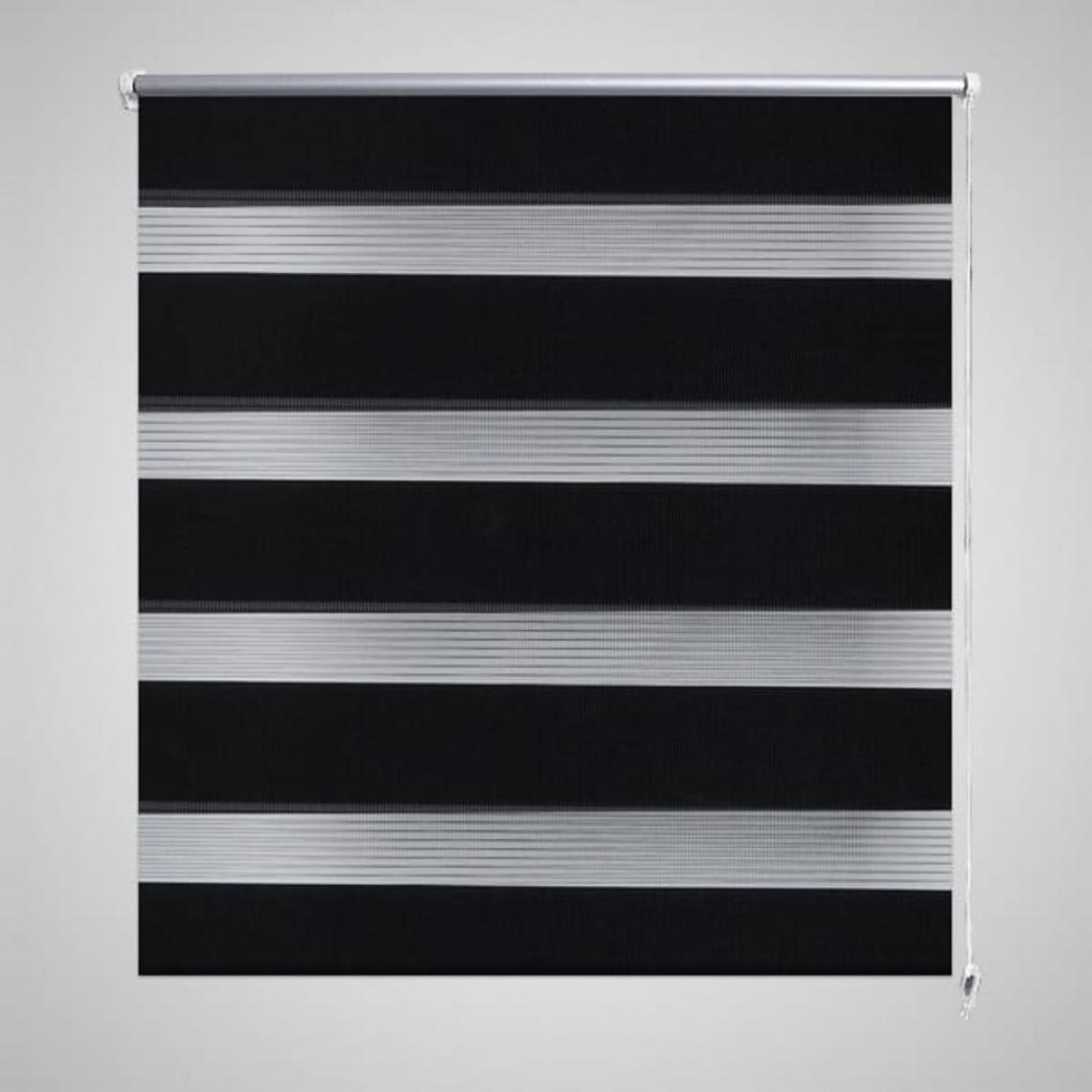 Hucoco - Store enrouleur tamisant 60 x 120 cm noir - Noir - Store compatible Velux