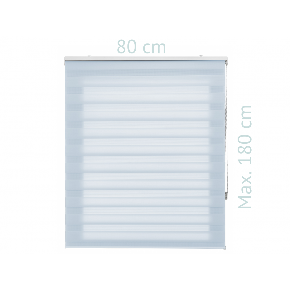 Purline - Store enrouleur 80X180 BLEU CLAIR Fixation Nuit et Jour Mur ou Plafond - Store compatible Velux