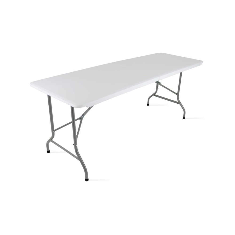 Oviala - Table pliante de camping - Blanc - Tables de jardin