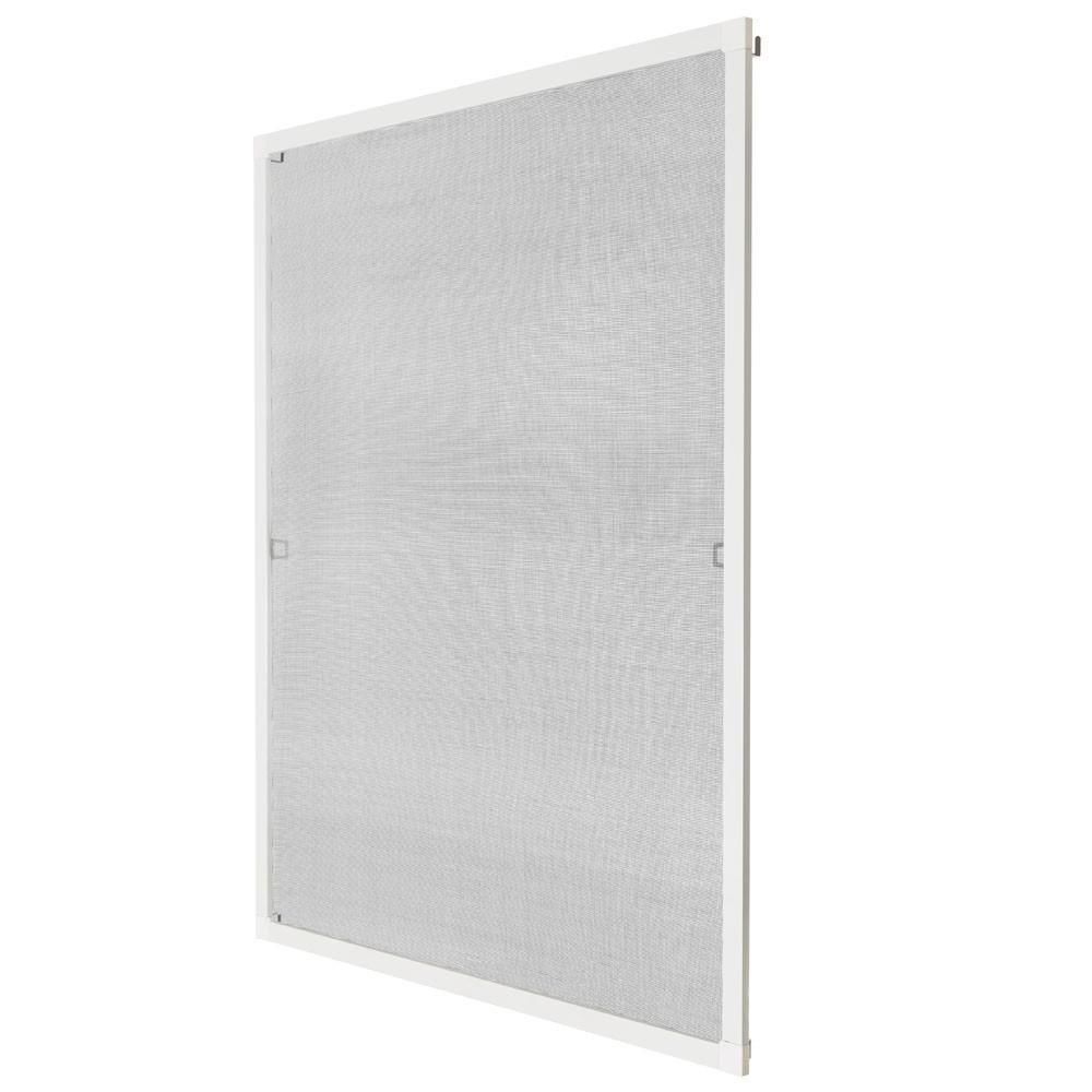 Helloshop26 - Moustiquaire pour fenêtre cadre fixe en aluminium 100x120 cm blanc 2008024 - Moustiquaire Fenêtre