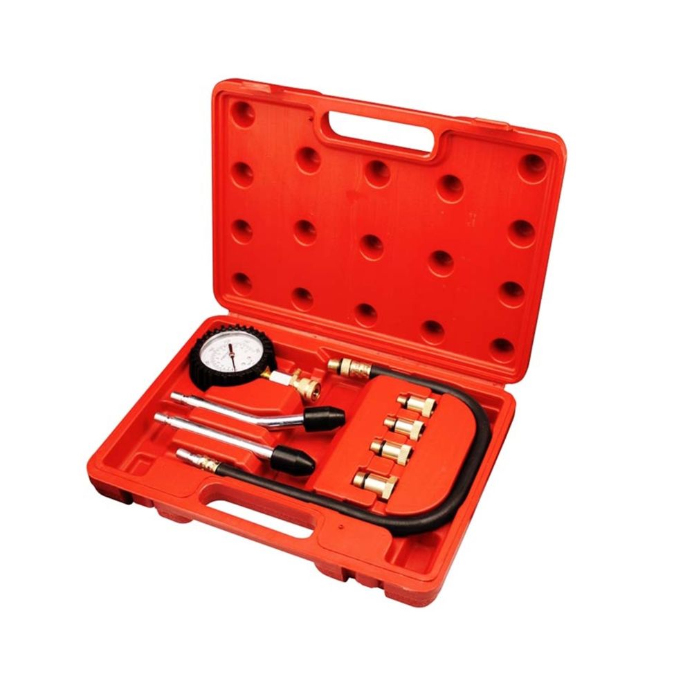 Sotech - Set de 9 Pièces pour Tester La Compression, 6 pièces, avec une mallette rouge - Coffrets outils