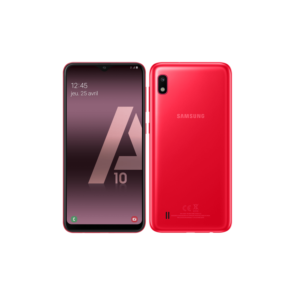 Samsung - Galaxy A10 - 32 Go - Rouge - Smartphone Android