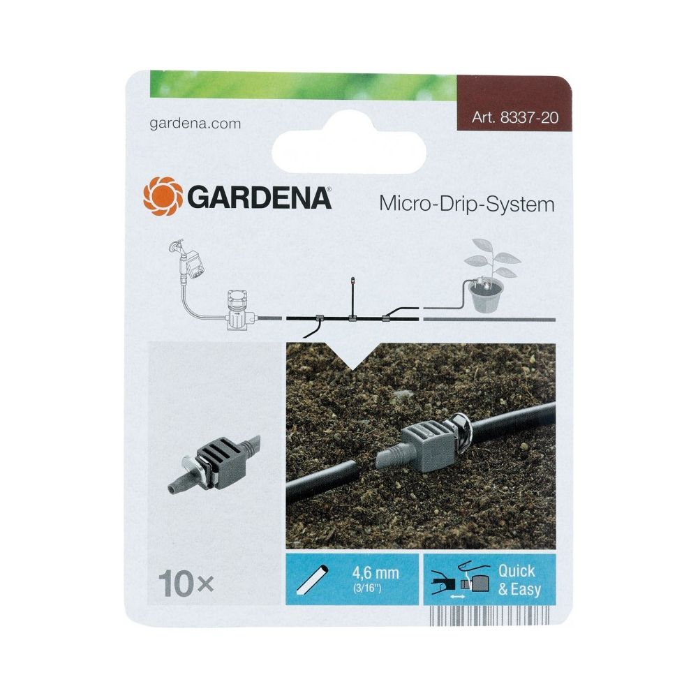 Gardena - Gardena Raccord Micro-Drip-System Noir/Argent 35 x 20 x 19 cm 08337-20 - Consommables pour outillage motorisé