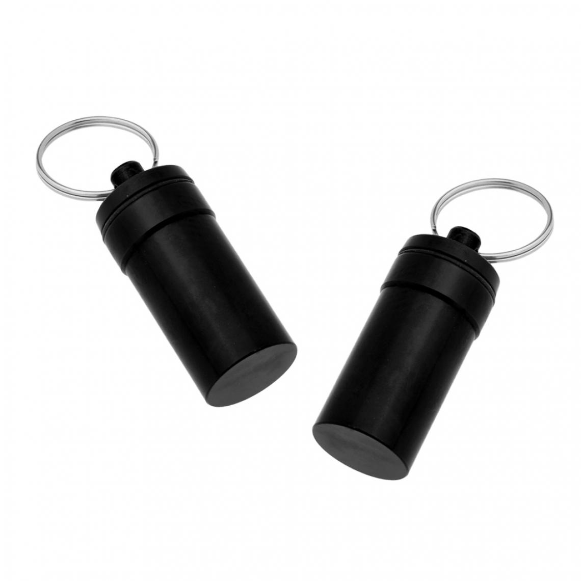 marque generique - 2 pièces mini portable étanche pilule boîte à capsules conteneur contenant pendentif vert - Coffrets outils