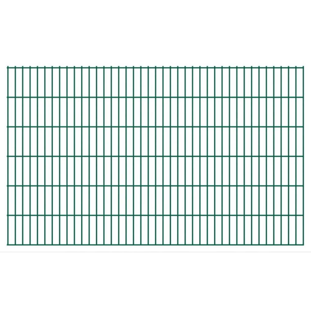 Vidaxl - Panneau de clôture 2D pour jardin 2008x1230 mm Vert | Vert - Portillon