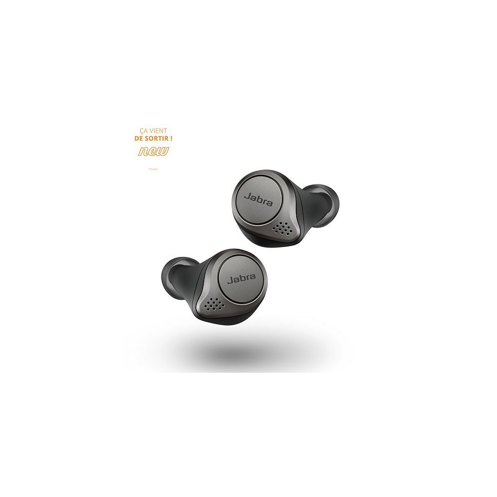 Jabra - JABRA Elite 75t Ecouteurs Bluetooth True Wireless - Titanium Black - Ecouteurs intra-auriculaires