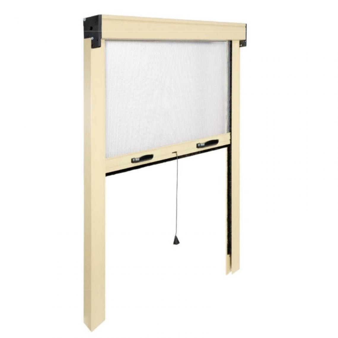 Webmarketpoint - Moustiquaire verticale ivoire cm 80 x 170 h - Moustiquaire Fenêtre