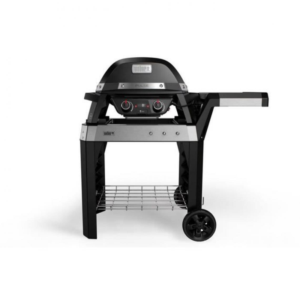 Weber - WEBER Barbecue électrique Pulse 2000 avec chariot - Noir - Barbecue béton
