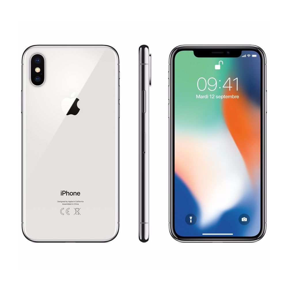 Apple - iPhone X - 64 Go - MQAD2ZD/A - Argent - iPhone