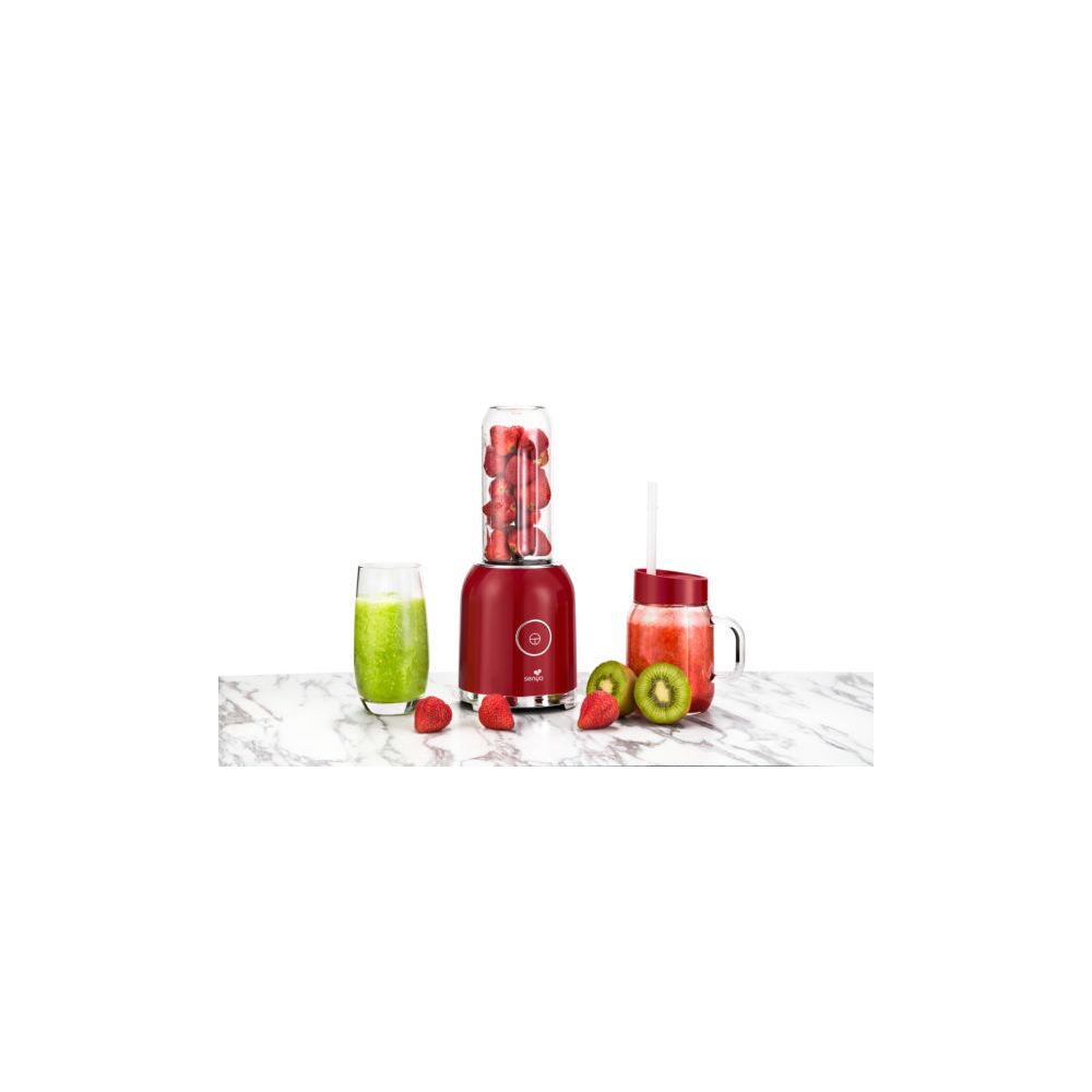 Senya - Senya Blender smoothie avec 2 bouteilles rouge Juicy Delight - Blender