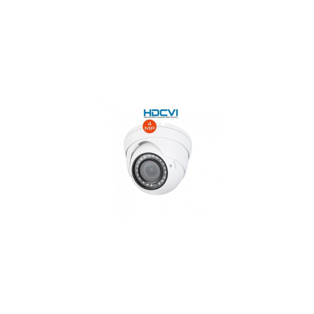 Dahua - Caméra dôme 4MP focale 2.7 - 13.5 mm HDCVI - Caméra de surveillance connectée