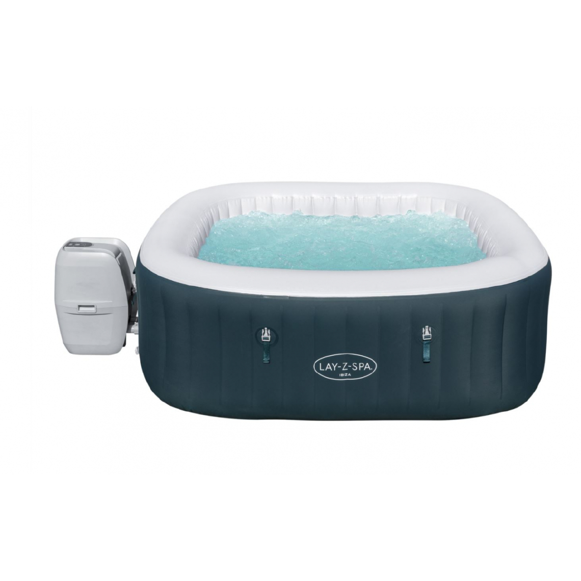 Bestway - Spa gonflable Lay-Z Ibiza AirJet 6 places Bestway square 60015 180x66cm - Spa gonflable