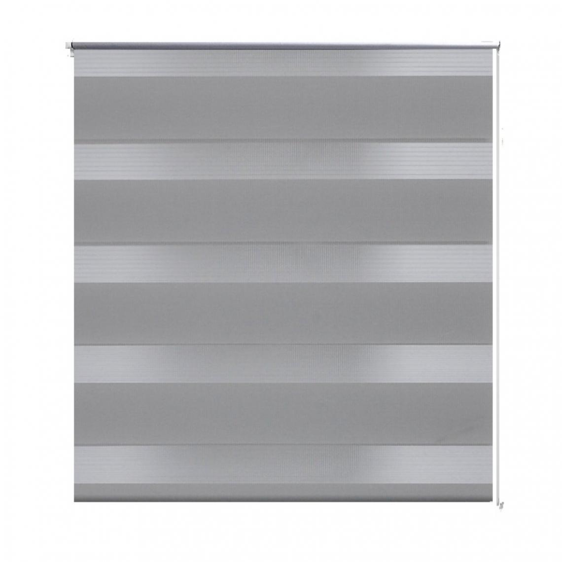 Helloshop26 - Store enrouleur gris tamisant 80 x 175 cm fenêtre rideau pare-vue volet roulant 4102097 - Store compatible Velux