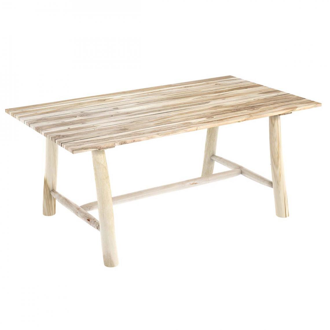 Rendez Vous Deco - Table de jardin Morillo 220 cm en branche de teck - Ensembles canapés et fauteuils