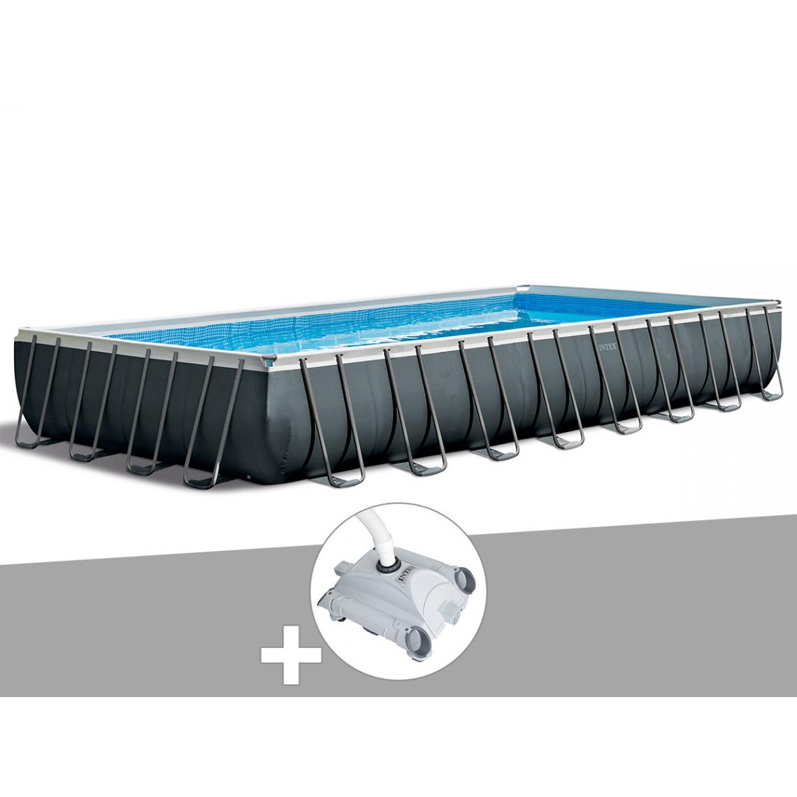 Intex - Kit piscine tubulaire Intex Ultra XTR Frame rectangulaire 9,75 x 4,88 x 1,32 m + Robot nettoyeur - Piscine Tubulaire