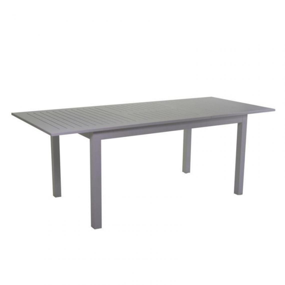 Webmarketpoint - Table extensible Sullivan en aluminium gris tourterelle - Tables de jardin