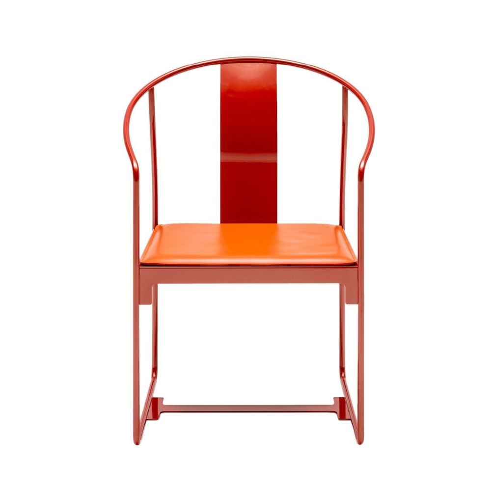 Driade - Chaise d'extérieur avec accoudoirs MINGX - orange - Chaises de jardin