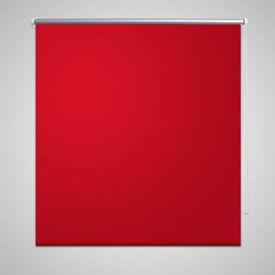 Hucoco - Store enrouleur occultant 160 x 175 cm rouge - Rouge - Store compatible Velux