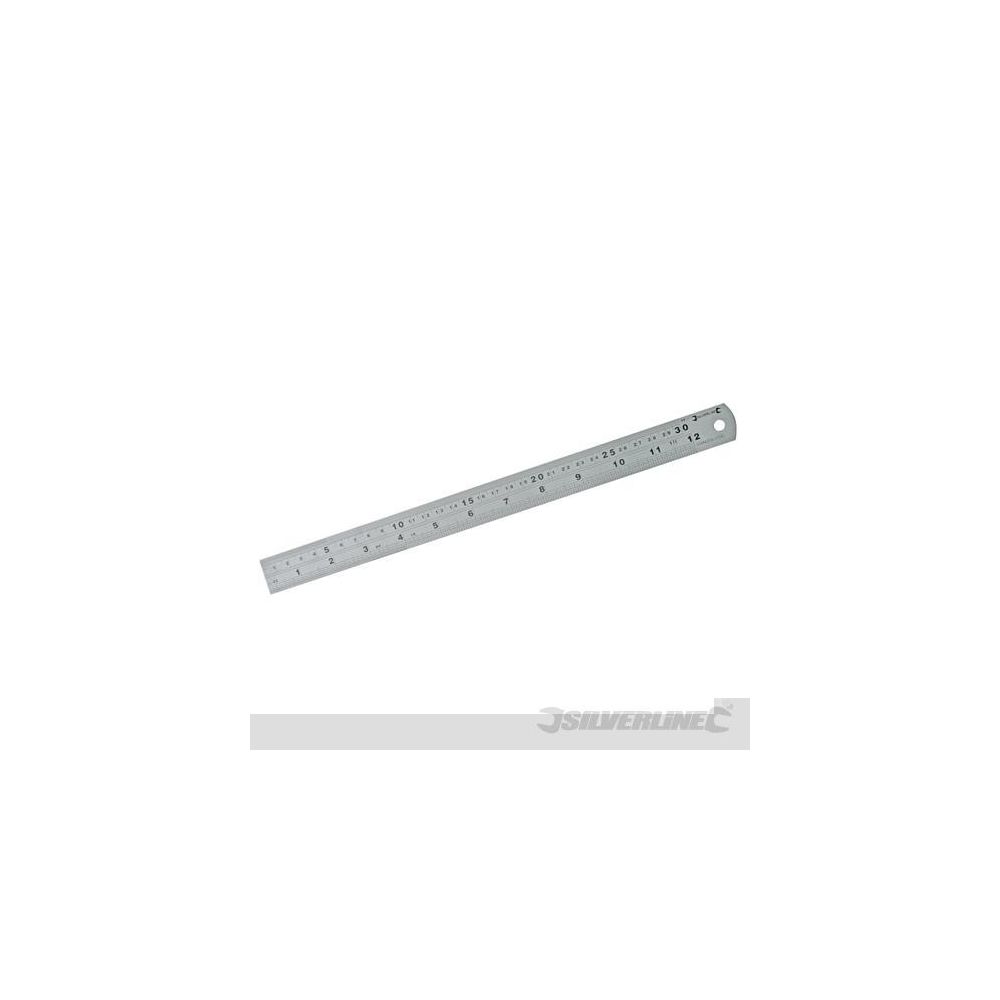 Silverline - Réglet en inox 600 mm SILVERLINE MT68 - Raboteuses, dégauchisseuses