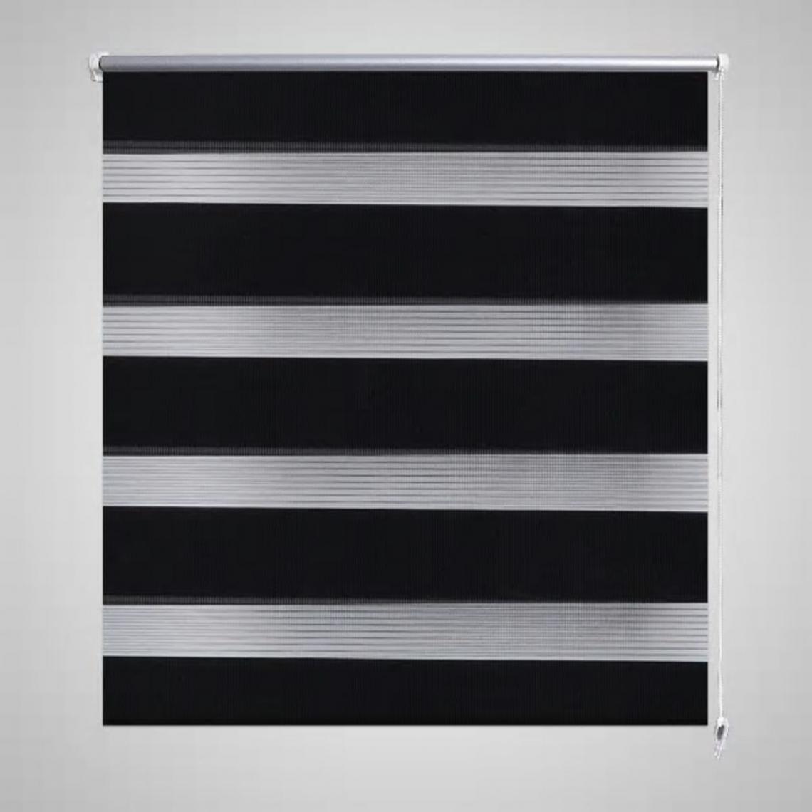 Hucoco - Store enrouleur tamisant 50 x 100 cm noir - Noir - Store compatible Velux
