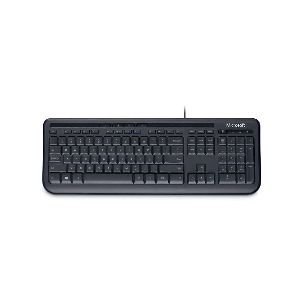 Microsoft - Microsoft Wired Keyboard 600, DE USB QWERTZ Allemand Noir - Clavier