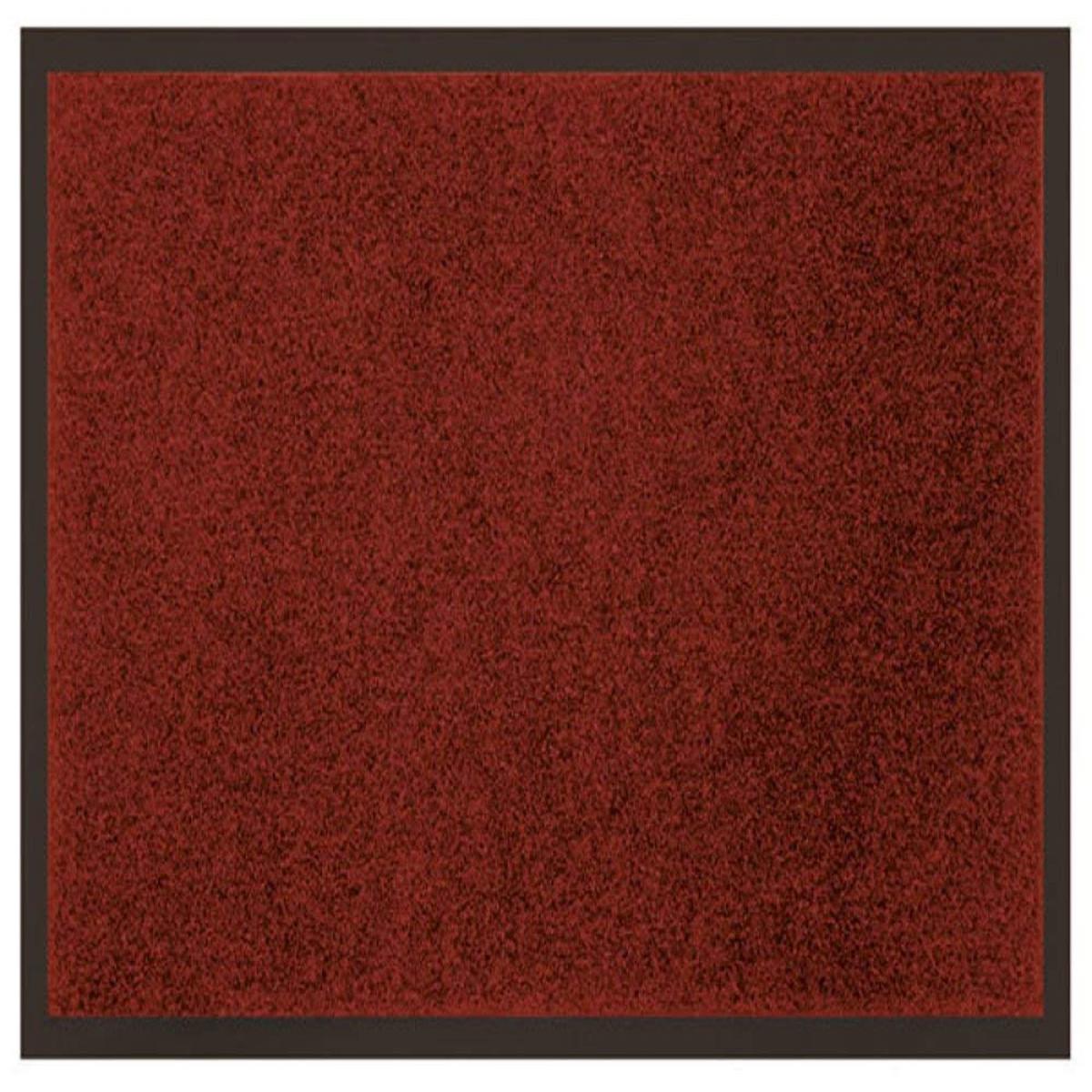 Douceur D'Interieur - Tapis d'entrée anti-poussière - L 120 x l 80 cm - Rouge - Transats, chaises longues