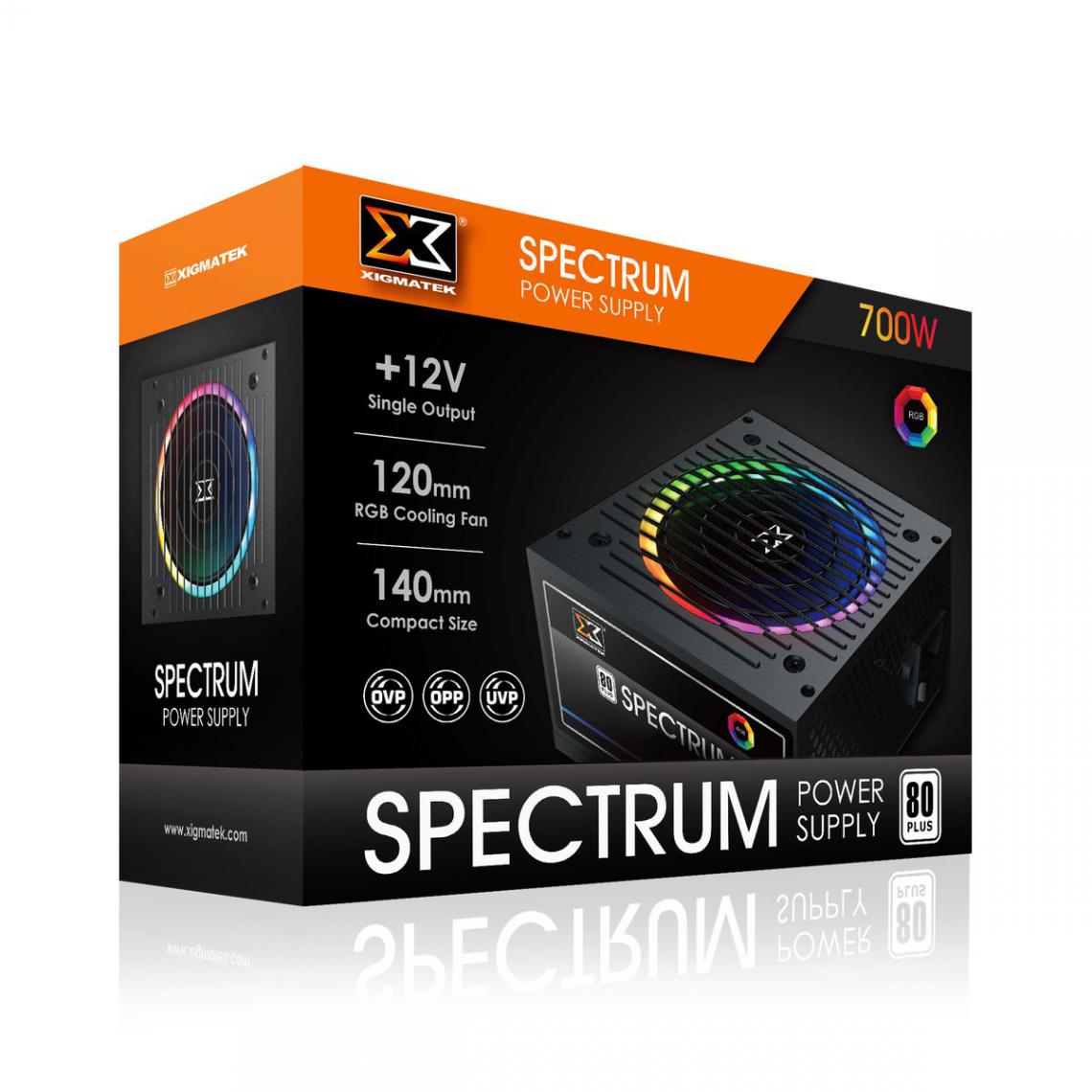 Xigmatek - Spectrum 700W (80Plus White) - Alimentation PC non modulaire - Alimentation modulaire