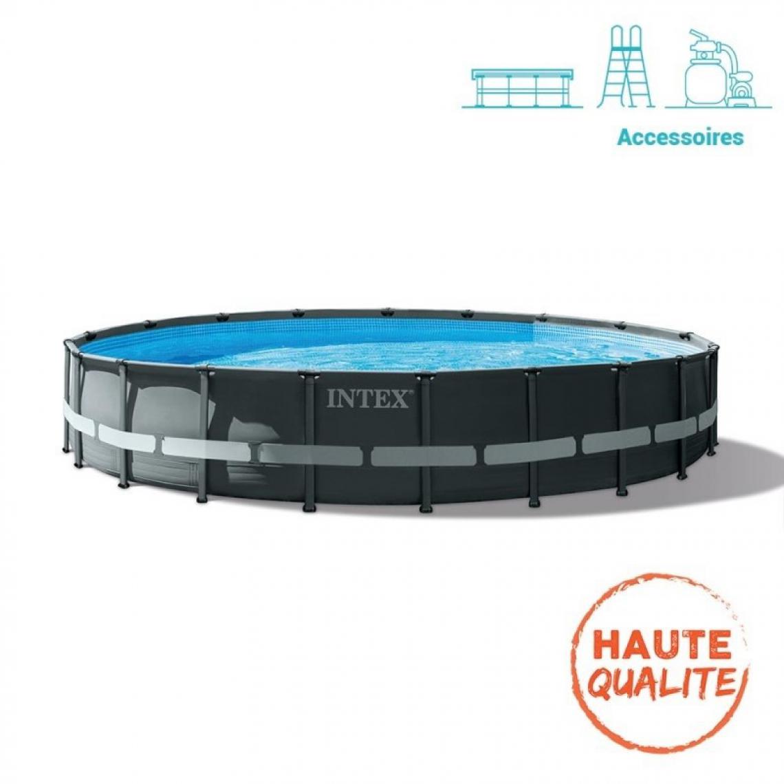 Intex - Kit piscine tubulaire Ultra Frame 6.10xH1.22m Intex - Piscine Tubulaire