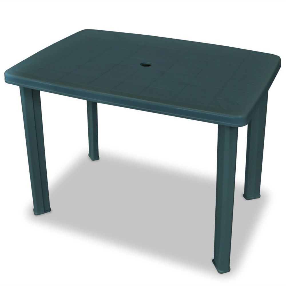 Vidaxl - Table de jardin 101 x 68 x 72 cm Plastique Vert | Vert - Ensembles canapés et fauteuils