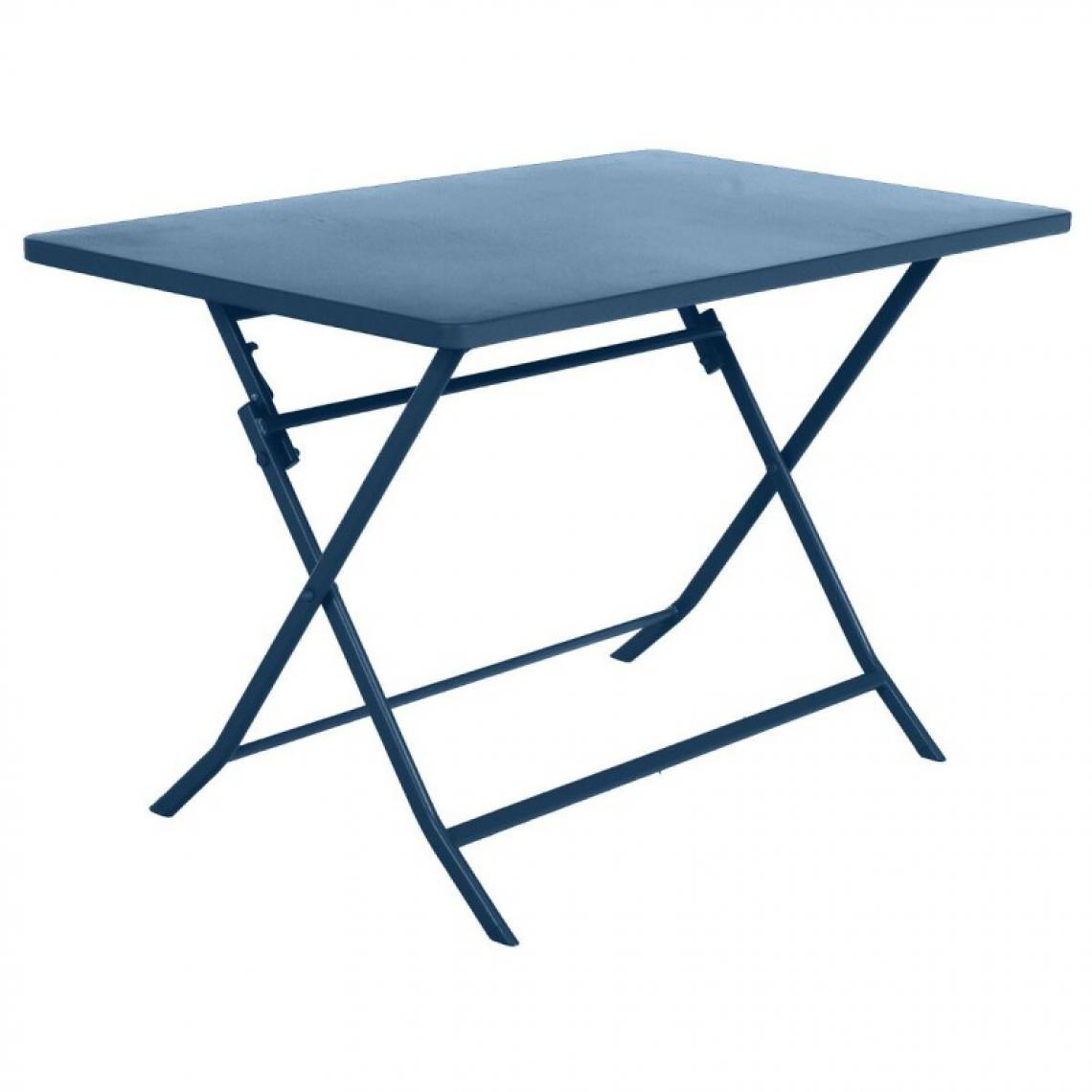 Hesperide - Table rectangulaire extérieur Greensboro bleu indigo Hespéride - Tables de jardin