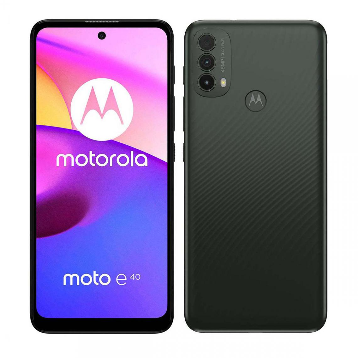 Motorola - MOTOROLA E40 64GB Noir - Smartphone Android
