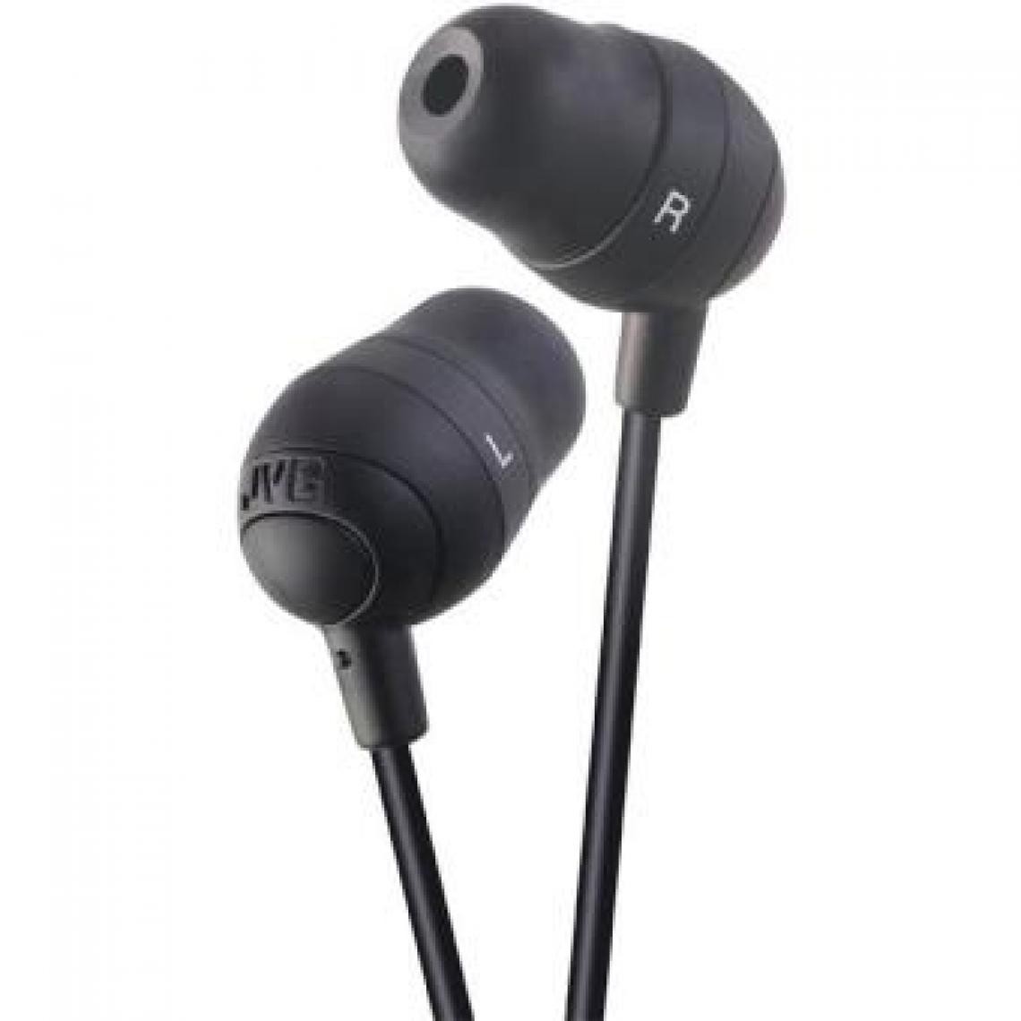 JVC - Écouteurs HA-FX23 NOIR intra-auriculaires - Ecouteurs intra-auriculaires