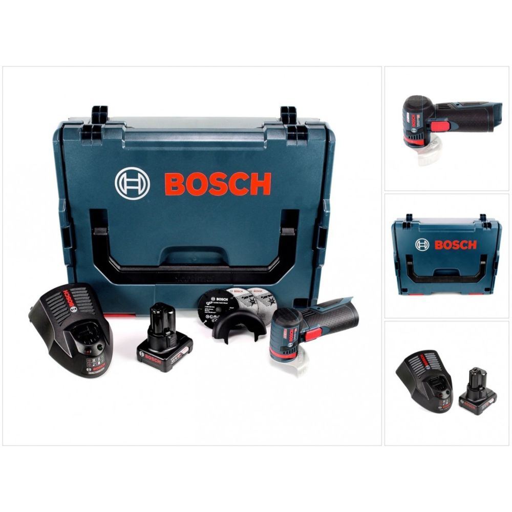 Bosch - Bosch GWS 12V-76 Professional Meuleuse angulaire sans fil avec boîtier L-Boxx mit 1x Batterie GBA 6,0 Ah + 1x Chargeur GAL 1230 - Meuleuses