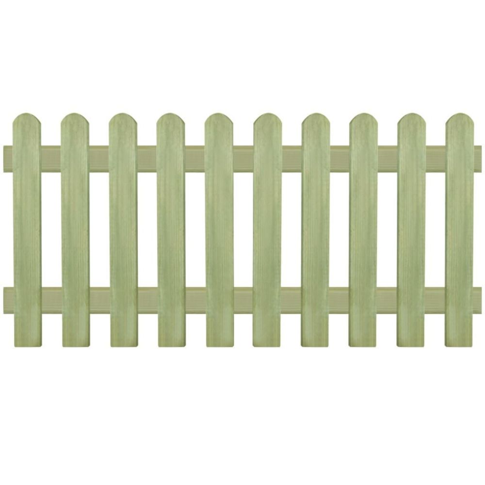 Vidaxl - Clôture Bois de pin imprégné 170 x 80 cm 6 / 9 cm | Brun - Portillon