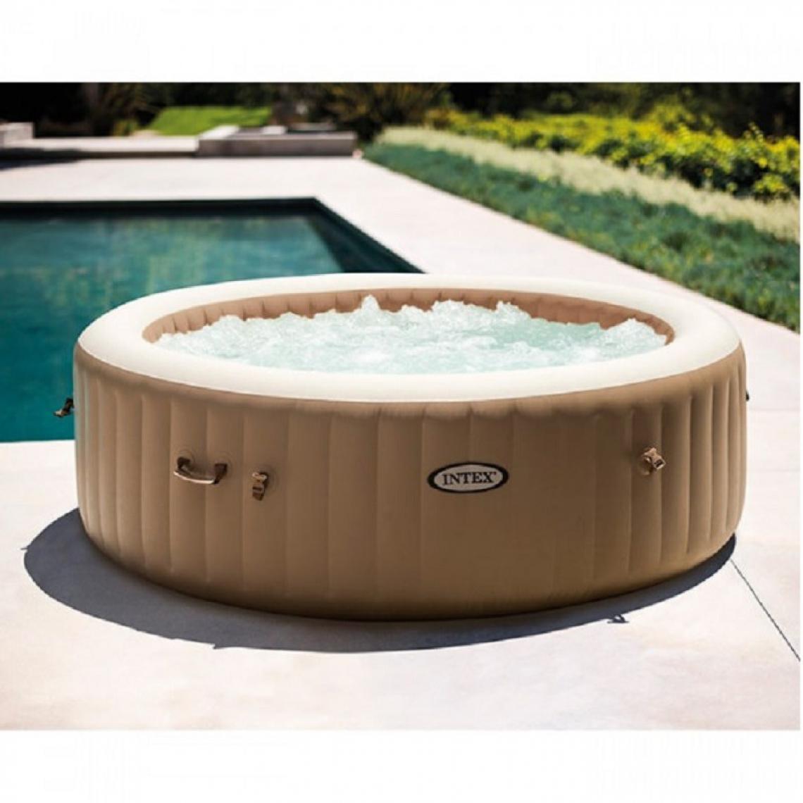 Intex - Spa gonflable Intex rond beige 6 places - Spa gonflable