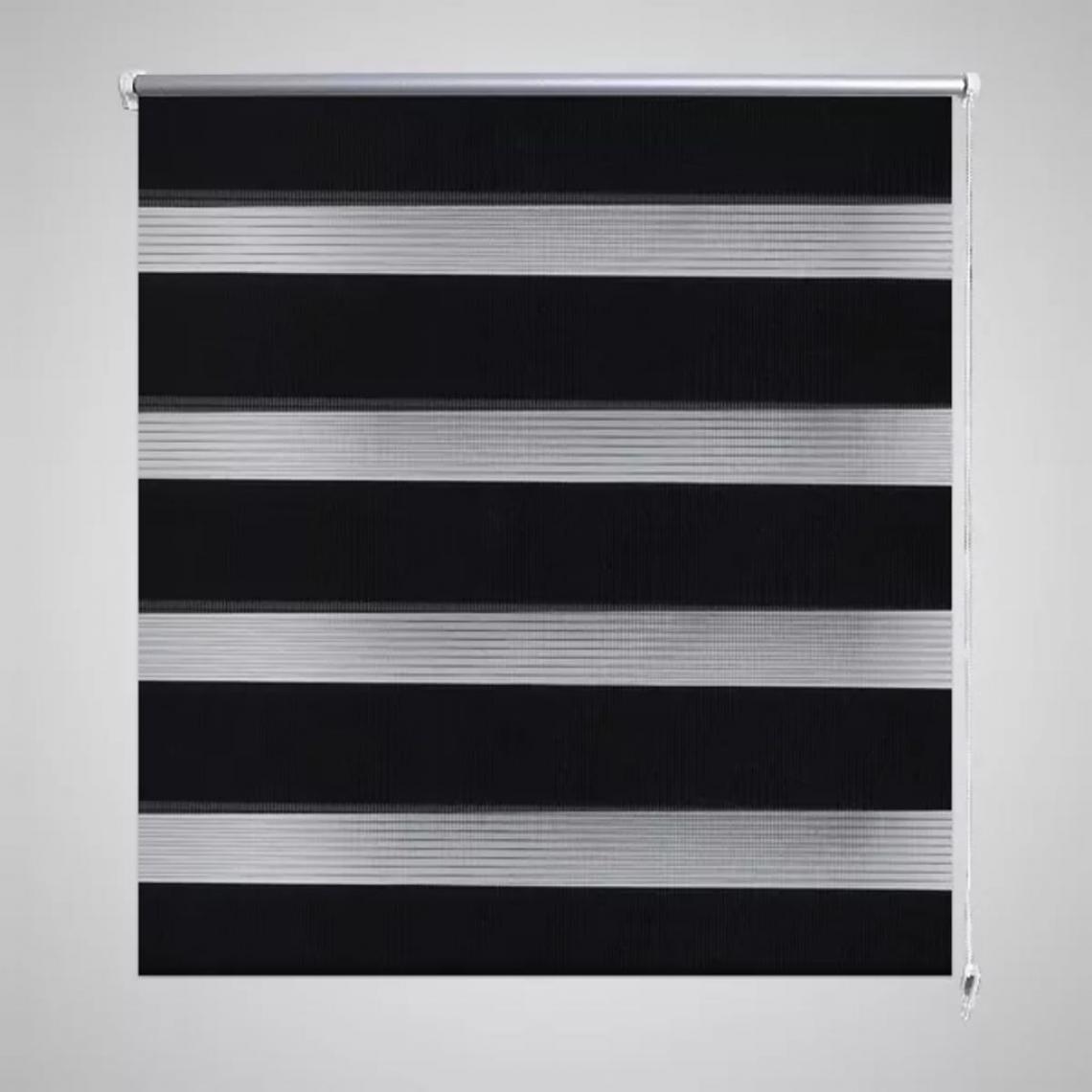 Hucoco - Store enrouleur tamisant 80 x 175 cm noir - Noir - Store compatible Velux