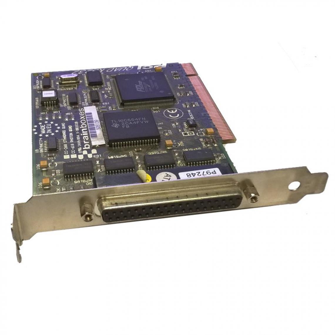 Brainboxes - Carte PCI Série 4 Ports RS232 DB9 BrainBoxes CC-268/618 Sans Câble - Carte Contrôleur USB