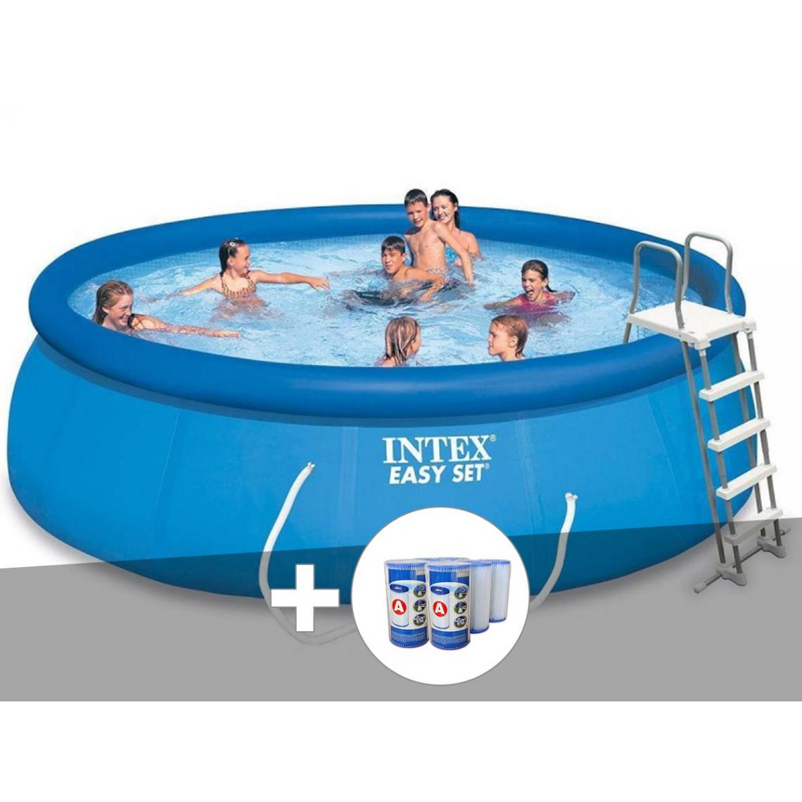 Intex - Kit piscine autoportée Intex Easy Set 4,57 x 1,22 m + 6 cartouches - Intex - Piscines autoportantes
